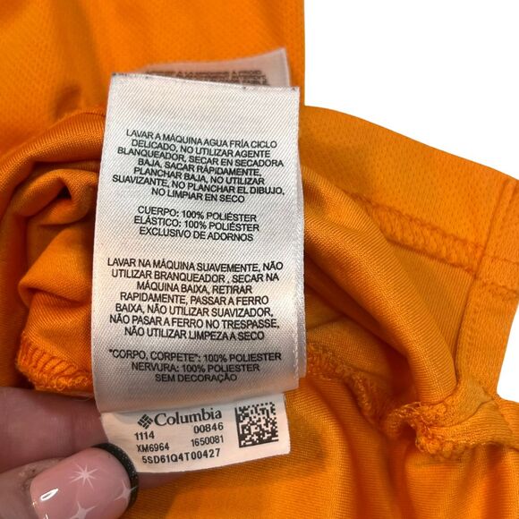 Columbia Polo Mens XL Orange Omni Shade Sun Protection Outdoor Golf Travel Shirt - Picture 12 of 12
